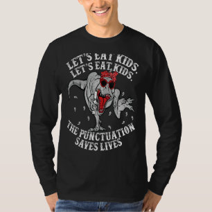 Camiseta Vamos Comer Pontuação Para Crianças Salva Vidas Me