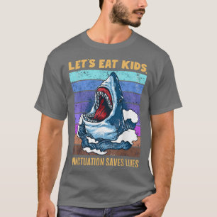 Camiseta Vamos Comer Pontuação Para Crianças Salvar Vidas T
