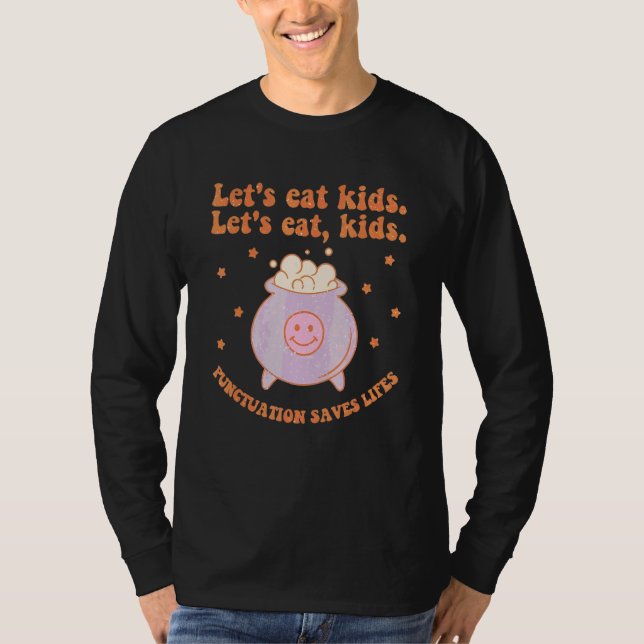 Camiseta Vamos Comer Professor de Inglês das Crianças Pontu (Frente)