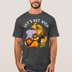 Camiseta Vamos Comprar Animais Selvagens No Dia Da Festa Sa
