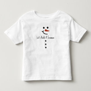 Camiseta Vamos Construir Um Boneco de Neve