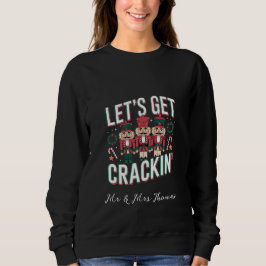 Camiseta Vamos Crackin Este Natal Engraçado Retro Nut