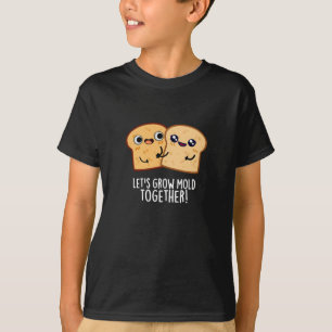 Camiseta Vamos Cresce Molde Junto Pó Escuro BG Engraçado