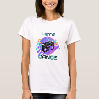 Camiseta Vamos Dance 80s Música hiphop