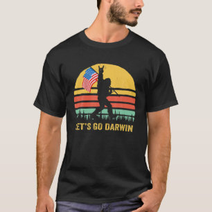 Camiseta Vamos Darwin Bigfoot Vintage Retro