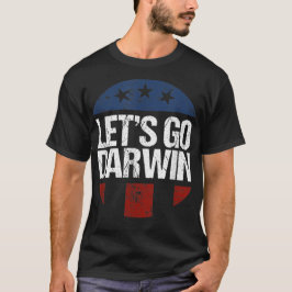 Camiseta Vamos Darwin Engraçado sarcástico vamos darwin