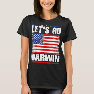 Camiseta Vamos Darwin Mulheres Sarcásticas Engraçadas Vamos