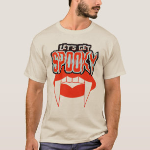 Camiseta Vamos de Design do Dia das Bruxas de Presas de Vam