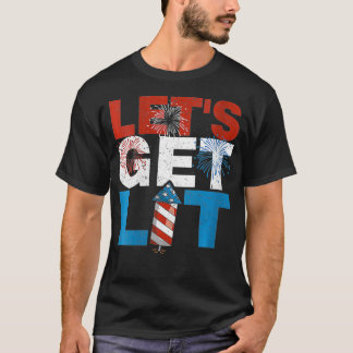 Camiseta Vamos De Mulheres Ficam Engraçadas Fogos De Artifí
