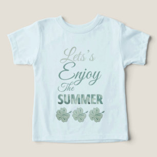 Camiseta Vamos Desfrutar da Flor de Hibisco Tropical de Ver