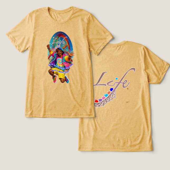 Camiseta Vamos Divertir-nos! (Design Frente e Verso)
