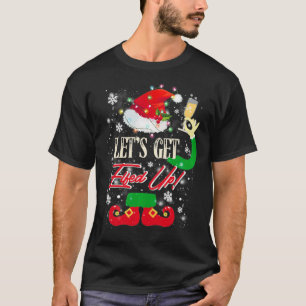 Camiseta Vamos É Enchido Engraçado Bebendo Pullov De Natal