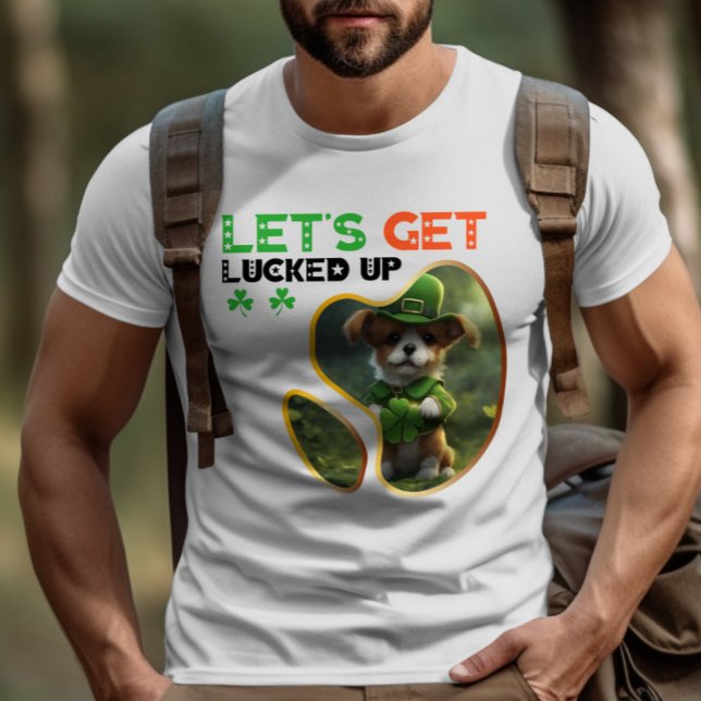 Camiseta Vamos é sacudido - Esconda e procure Leprechaun (Criador carregado)