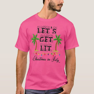 Camiseta Vamos Encerra O Natal Em Julho, Papais noeis Beach