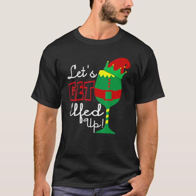 Camiseta Vamos Enche Vinho De Vaca De Natal (Frente)