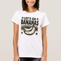 Vamos Engraçado Ir Bananas Moedas-Grunge Afastadas