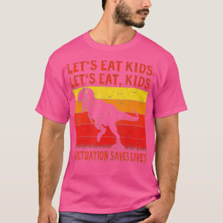 Camiseta Vamos Engraçado Pontuação Eat Kids Salva Vidas Gra