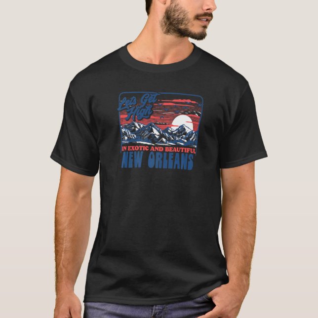 Camiseta Vamos Entra Em Nova Orleans Caminhando (Frente)