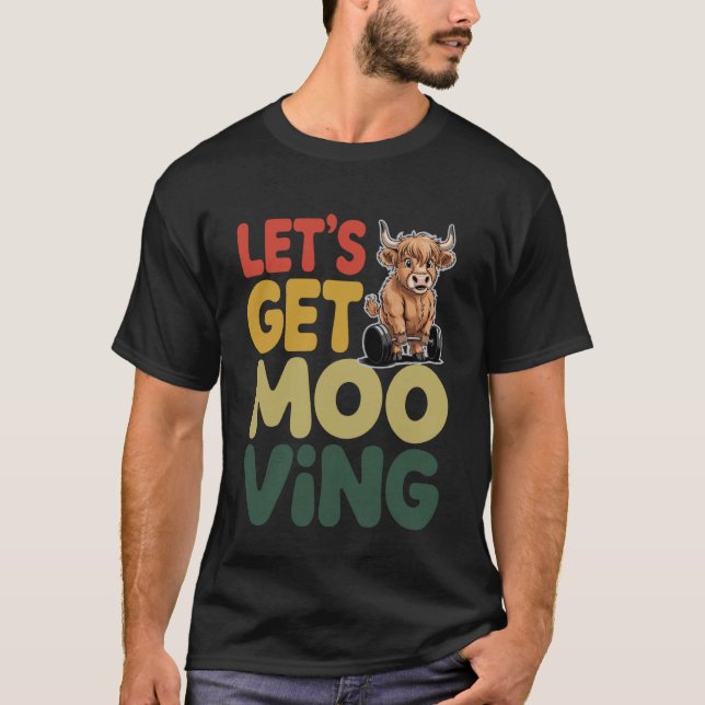 Camiseta Vamos Exercitar-nos Exercício Engraçado das Terras (Frente)