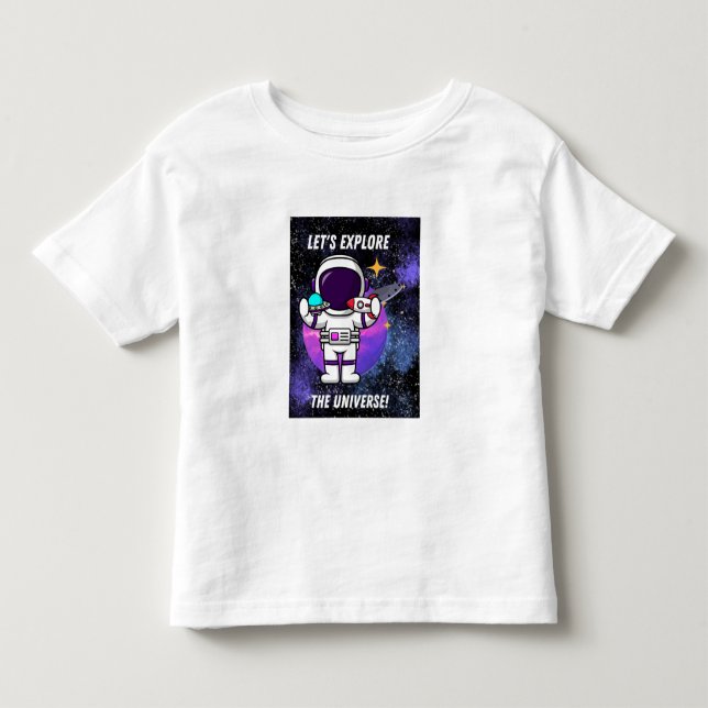 Camiseta Vamos explorar o universo (Frente)