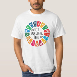 Camiseta Vamos Fala Sobre Paz Global Sustentável