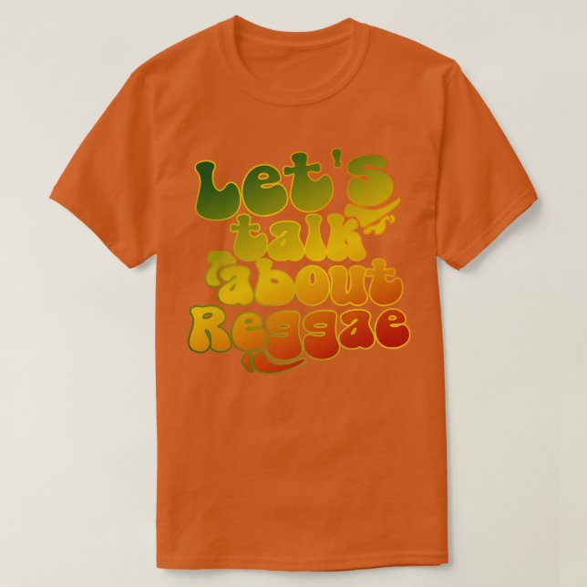 Camiseta Vamos falar de reggae (Frente do Design)