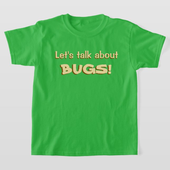 Camiseta Vamos Falar Sobre Bugs (Postura )