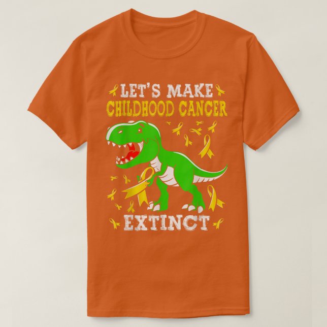 Camiseta Vamos Fazer Com Que O Dinossauro Trex G Seja Extin (Frente do Design)