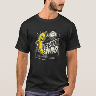 Camiseta Vamos Fazer Macacos Jogador de Volei com Banana Di