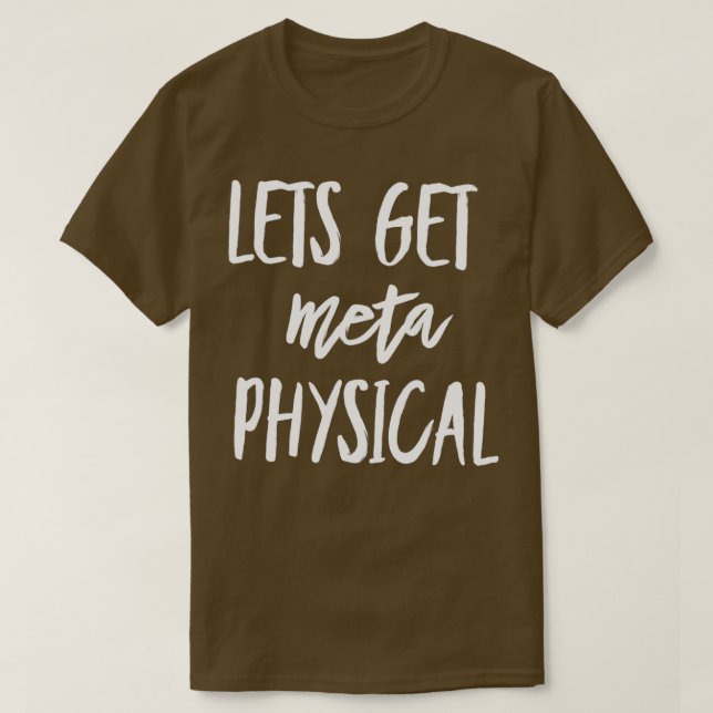 Camiseta Vamos fazer metafísica 1 (Frente do Design)