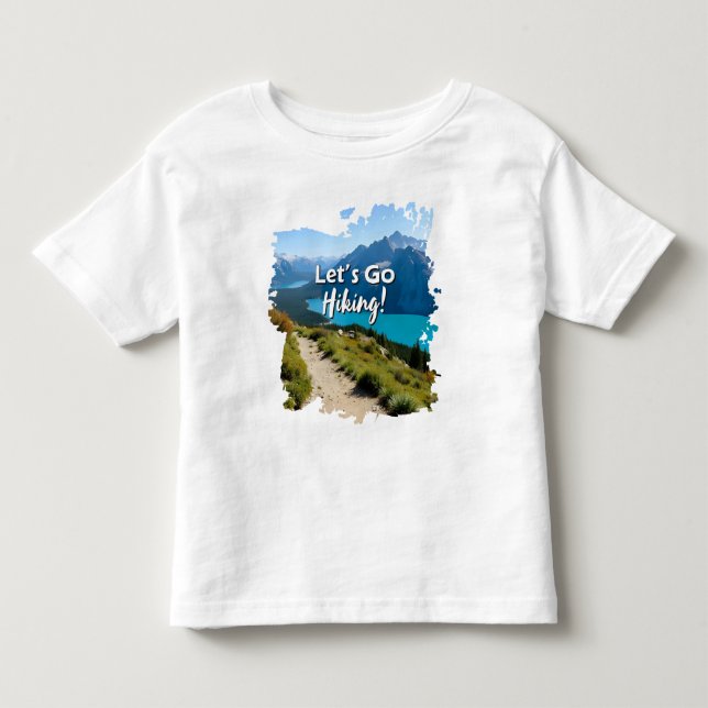 Camiseta Vamos fazer uma caminhada no lago da montanha (Frente)