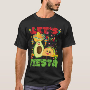 Camiseta Vamos Festa Abacate E Tacos Cinco De Maio Mexicano