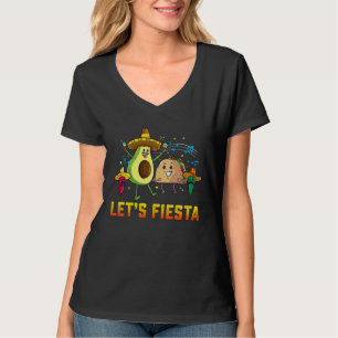 Camiseta Vamos Festa Abacate e Tacos Cinco De Maio Mexicano