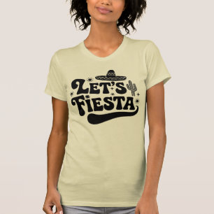 Camiseta Vamos Festa Celebração Groovy Sombrero Cacto