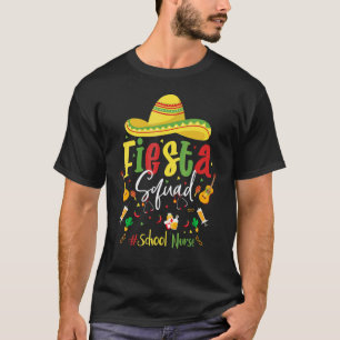 Camiseta Vamos Festa Esquadra Enfermeira da Escola Cinco De