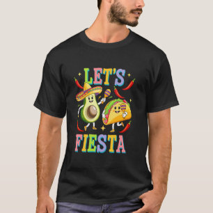 Camiseta Vamos Festa Mexicana Homens Mulheres Cria