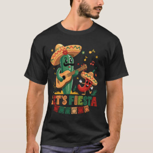 Camiseta Vamos Festa México Festa Taco Guitarra Cacto Cinc