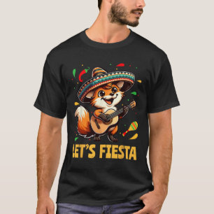 Camiseta Vamos Festa Raposa Sombrero Cinco De Maio Criança 