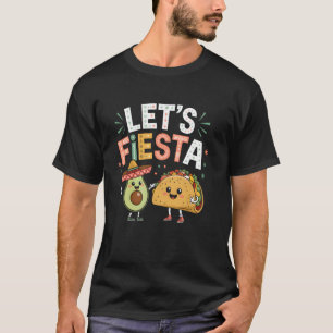 Camiseta Vamos Festa Taco Abacate Divertido Cinco De Maio M