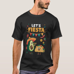 Camiseta Vamos Festa Taco Abacate Divertido Cinco De Maio M