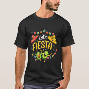 Camiseta Vamos Festejar Abacate E Tacos Sombrero Cinco De M