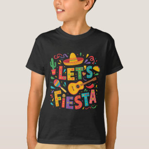 Camiseta Vamos festejar cinco de maio chapéu mexicano festa