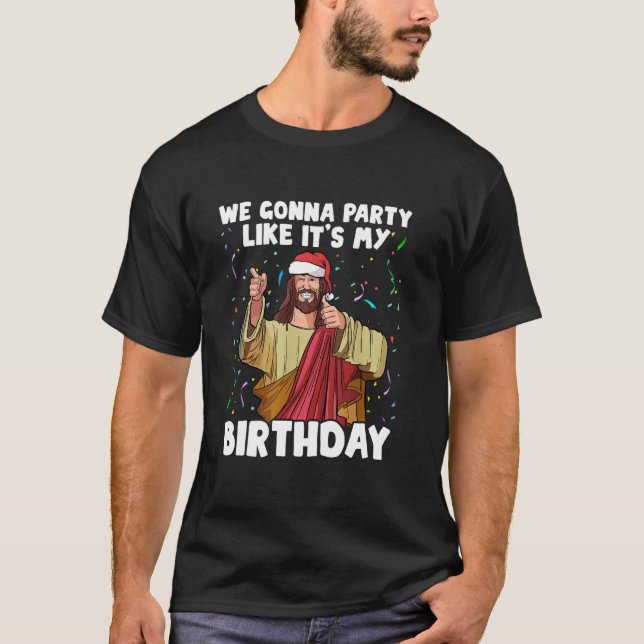 Camiseta Vamos festejar como se fosse o meu aniversário Jes (Frente)