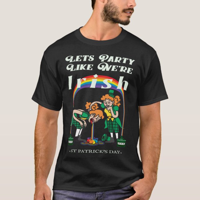 Camiseta Vamos festejar como se fôssemos irlandeses - Pote  (Frente)
