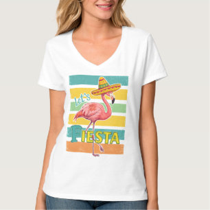 Camiseta Vamos Festejar Flamingo Cinco De Mayo
