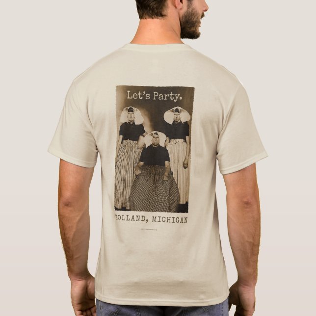 Camiseta Vamos Festejar - Holanda, Michigan (Verso)