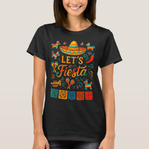 Camiseta Vamos festejar - tema mexicano cinco de maio Vamos