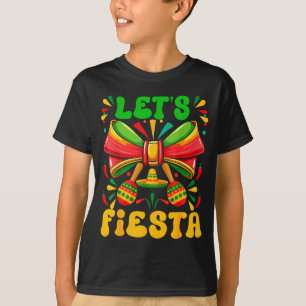 Camiseta Vamos fiar mexicana coquete bow sombrero cinco de