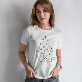 Camiseta Vamos fica aceso - Luzes de Natal