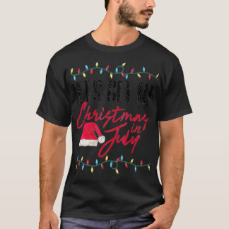 Camiseta Vamos Fica Engraçado No Natal De Julho